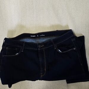 Old Navy Women’s Pop Icon Skinny Mid-Rise Dark Blue Denim Jeans